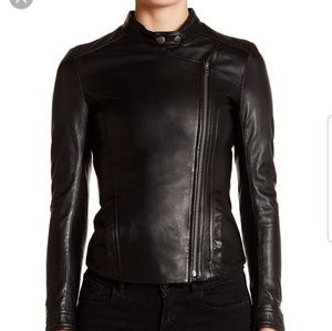 Muubaa, New, Delaney Leather Biker Jacket